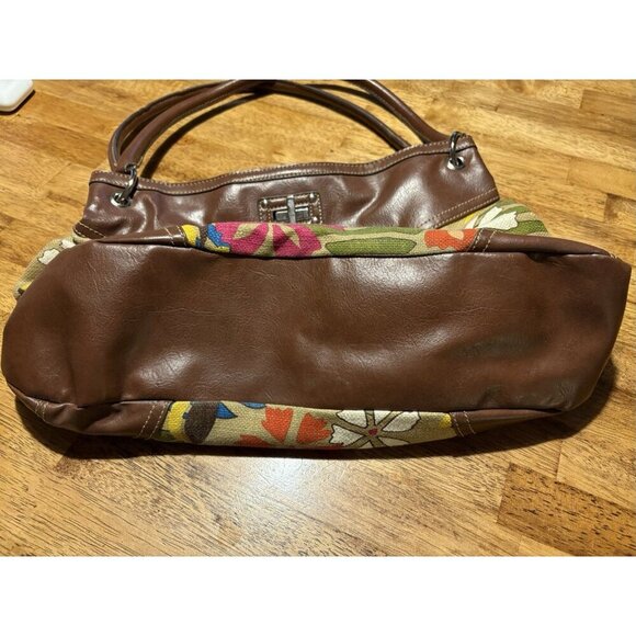 RELIC Fossil Floral Canvas Purse Leather Accents Boho Cottagecore Summer Handbag - Picture 5 of 14